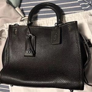 Coach Rogue 25 Black Leather/Suede